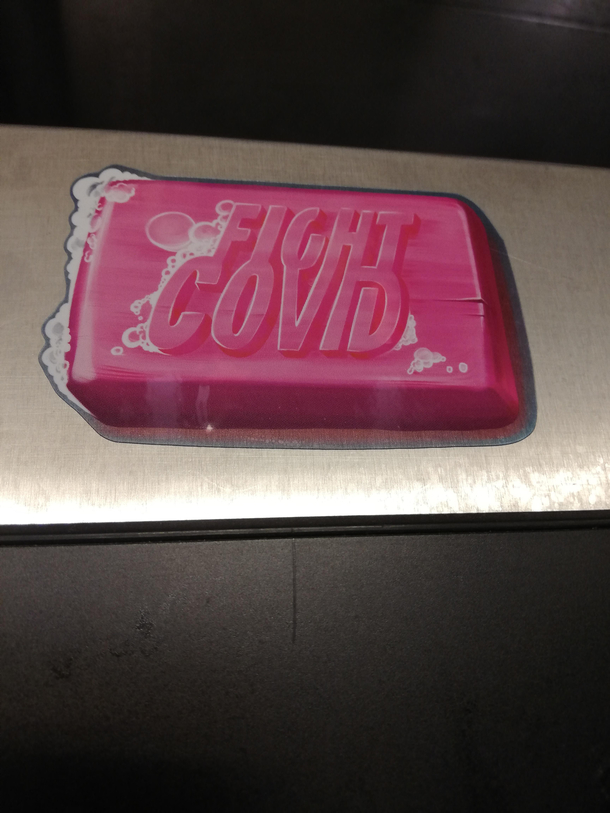 Someone stuck this on the oven in the kitchen I work at