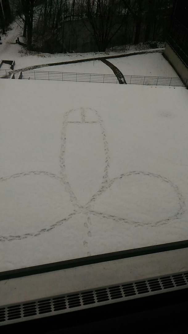 Someone took the time to do this at my school