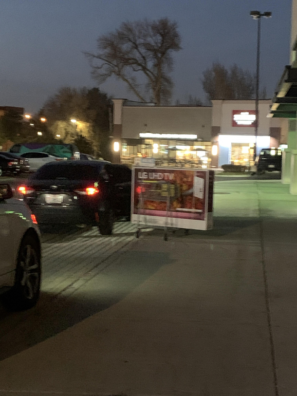 Someone trying to get a  inch tv into a Corolla 
