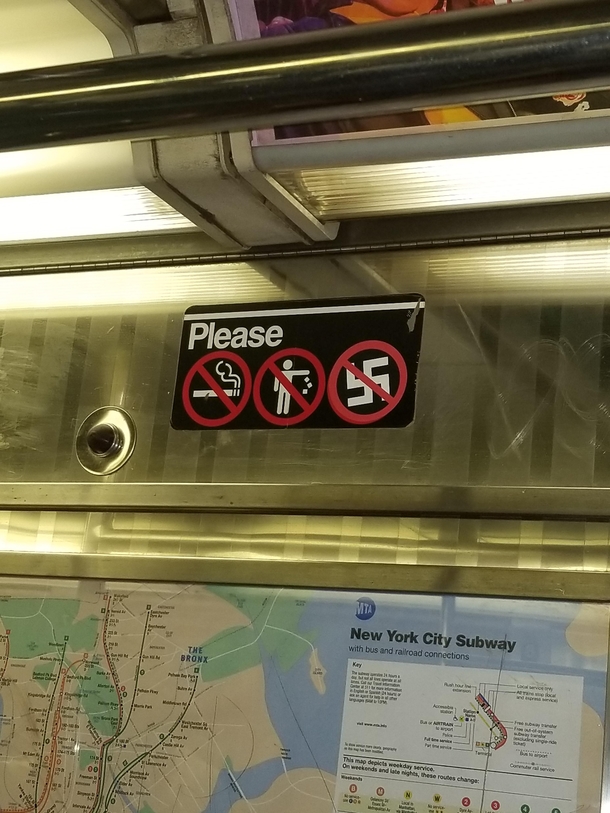 Someone updated the signs in the NYC subway