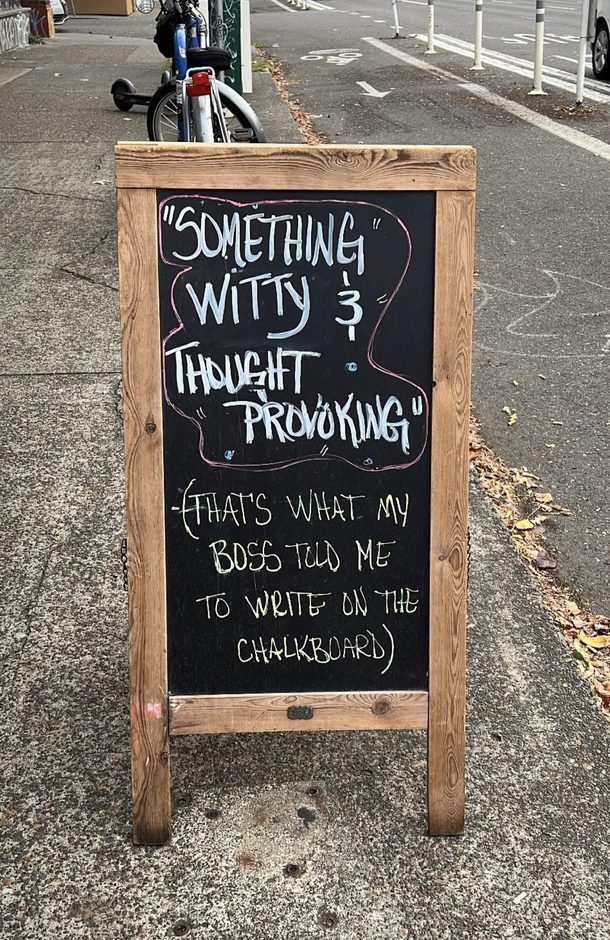 Something Witty amp Thought Provoking