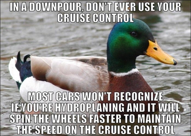 Sometimes cruise control isnt so awesome