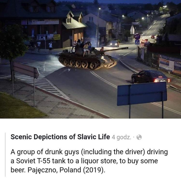 Somewhere at warm evening in Poland