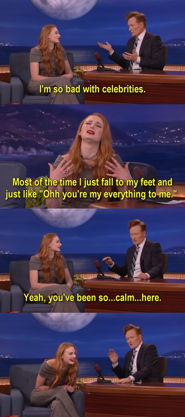 Sophie Turner on Conan