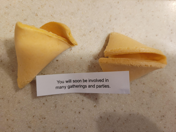Sorry fortune cookie but NOPE