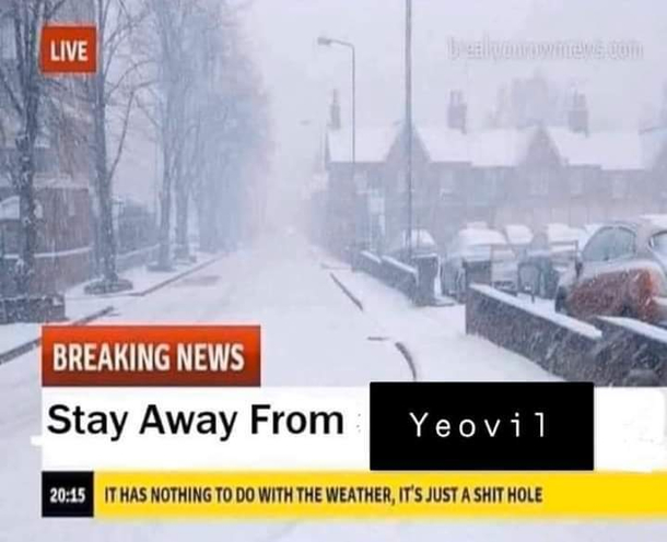 Sorry Yeovil but its true