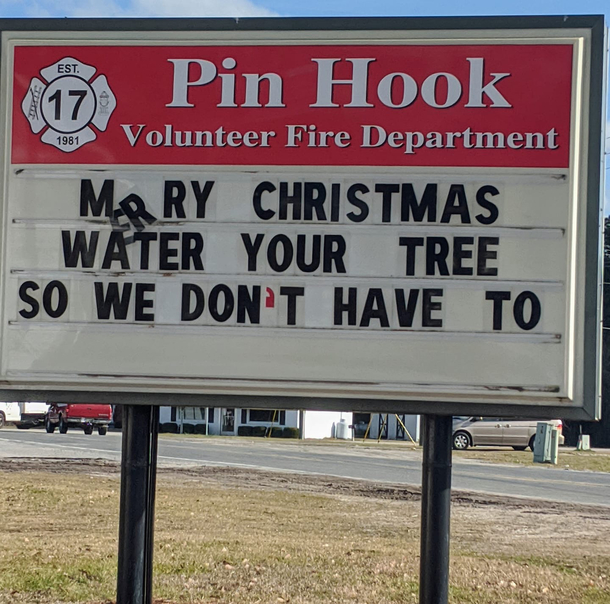 Sound advice from your local FD