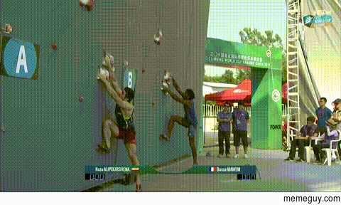 Speed climbing record - m in  secs