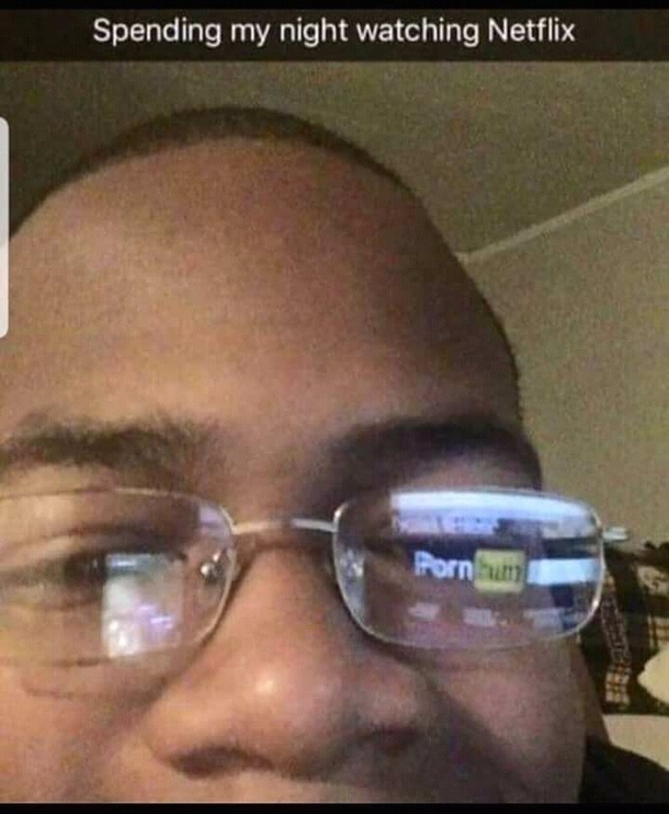 Spending my night watching netflix