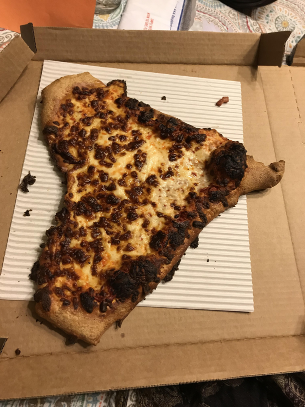 Spent the day in the ER Ordered a heart-shaped pizza from Pizza Hut to feel better