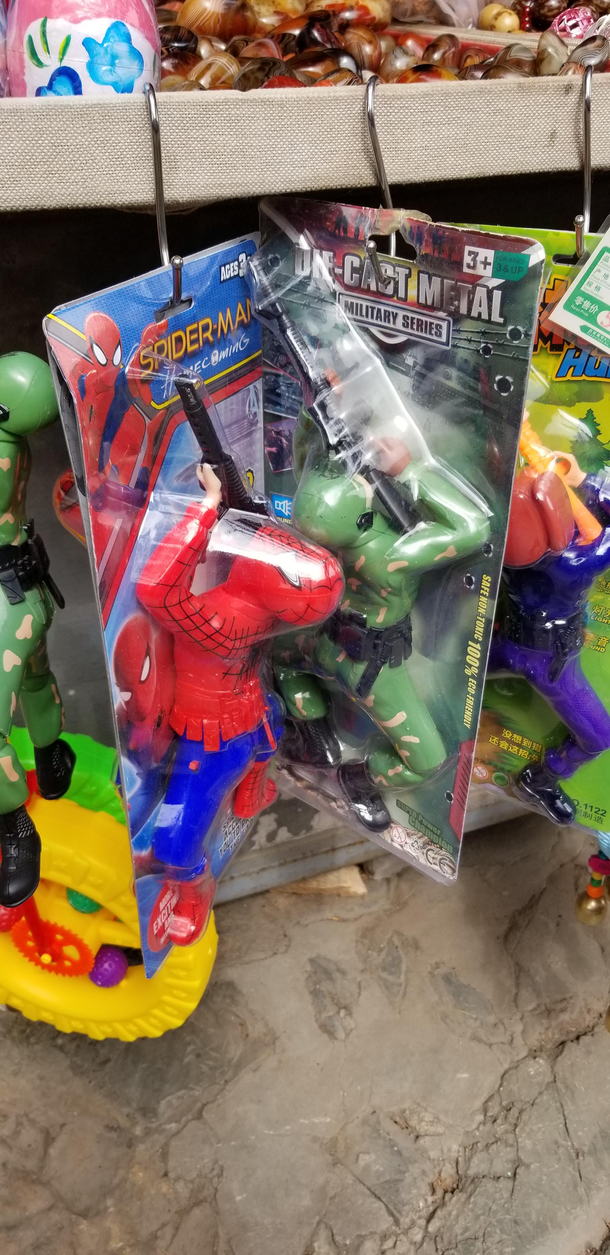 Spiderman aint messing around