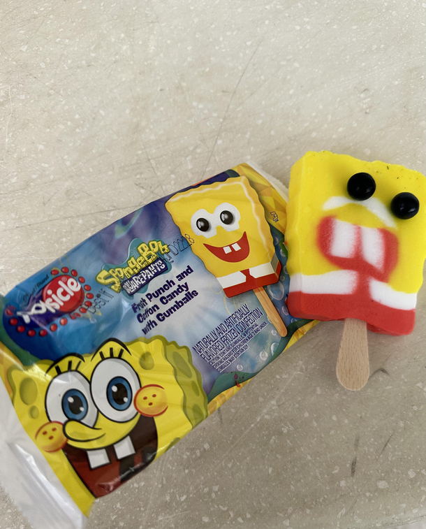SpongeBob ice cream doesnt look like advertised I feel scammed