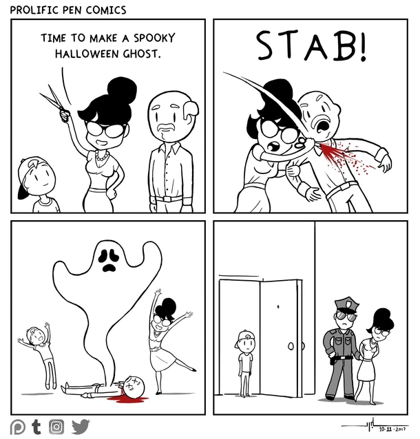 Spooky Halloween ghost