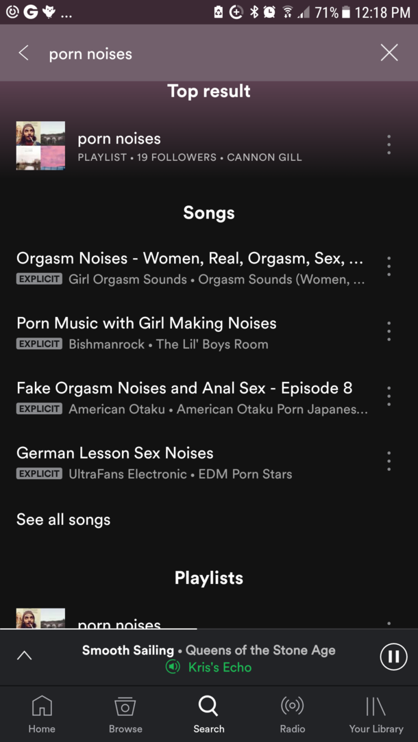 Spotify has a playlist for anyone in any situtation