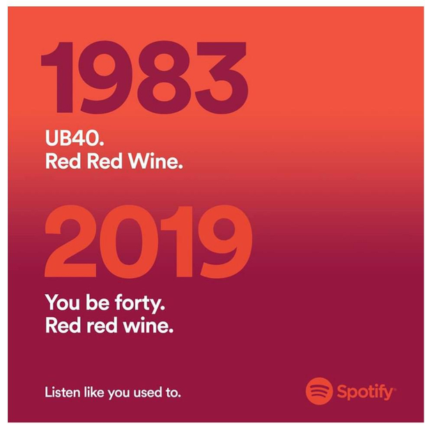 Spotify rubbing it in