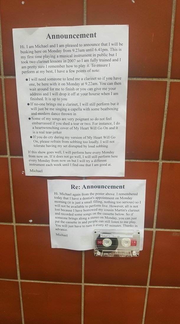 Spotted at a popular busking spot in my city