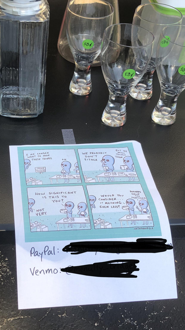 Spotted at a yard sale this morning