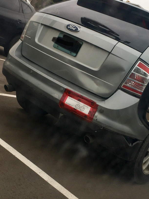 Spotted in a mall parking lot