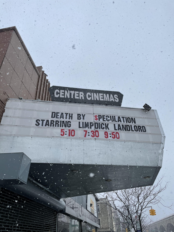 Spotted in NYC today Guess tenant isnt super happy