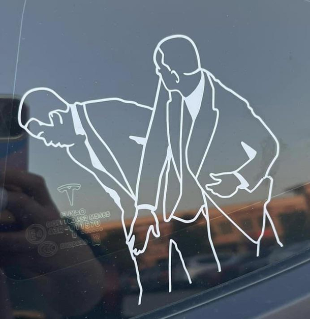 Spotted on a car while walking into the gym