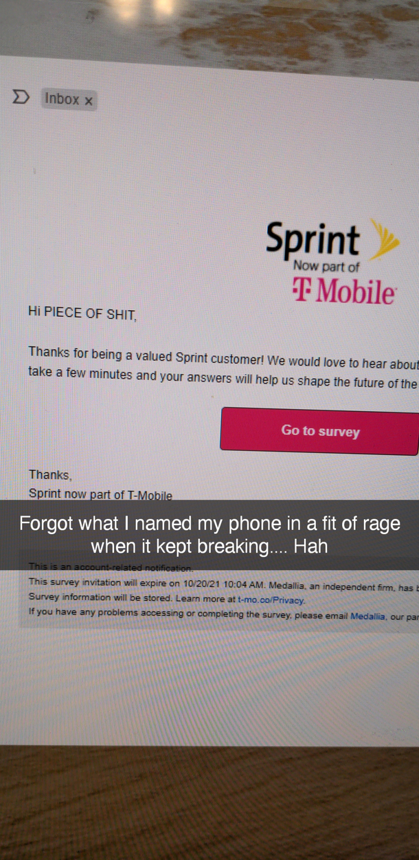 Sprint is not very nice to me