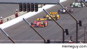 Stalled Indy Car causes crash at start of Grand Prix of Indianapolis today