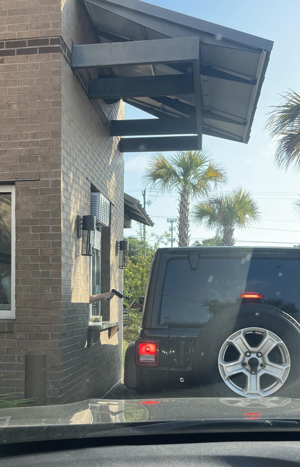 Starbucks holds you up