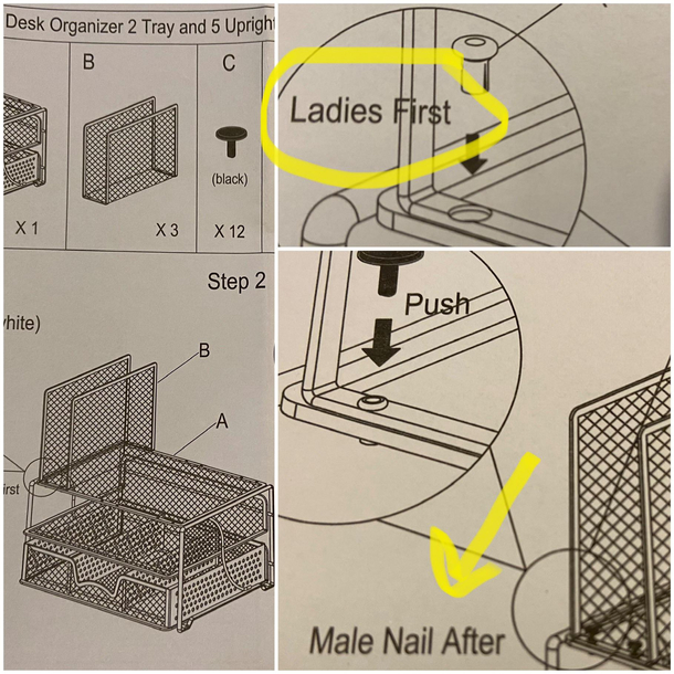 Started to assemble a desk organizer and things got steamy