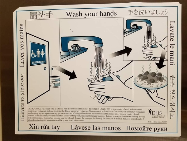 Step  Enter Bathroom Step  Wash Hands Step  Wash Hands Step  Carry Spaghetti