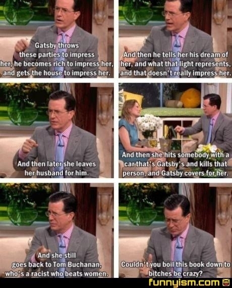Stephen Colbert on The Great Gatsby