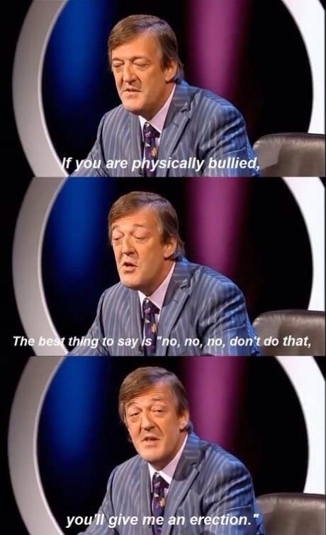 Stephen Fry doesnt mess around