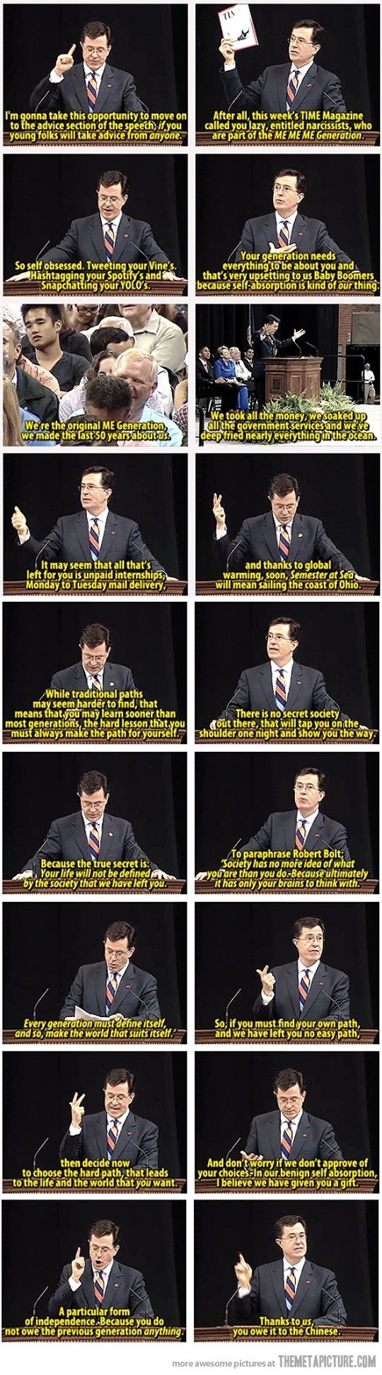 Steven Colbert is awesome