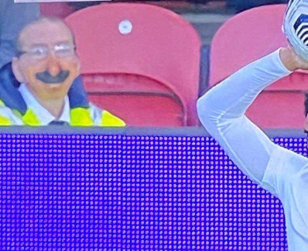 Steward at the England vs Austria game