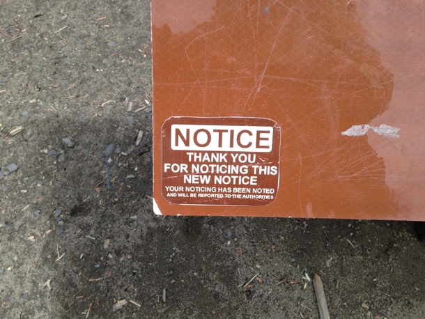 Sticker spotted on a sign at a Bureau of Land Management point of interest