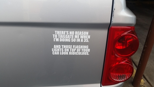 Sticker that came on my truck