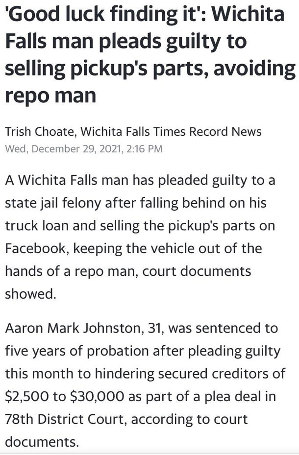 Sticking it to the man 