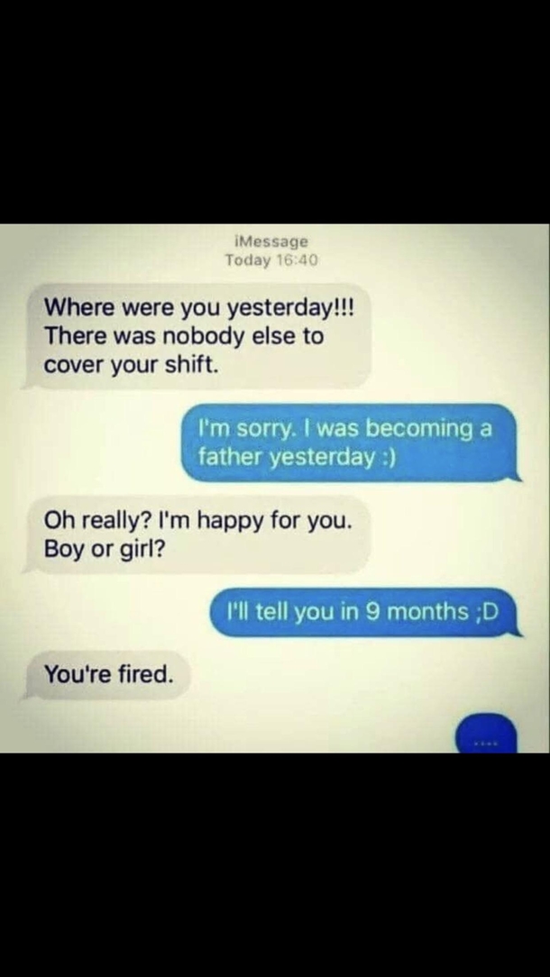 still think a congrats is in order