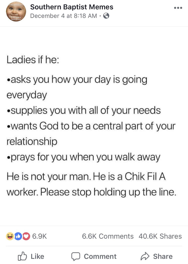 Stop holding up the line