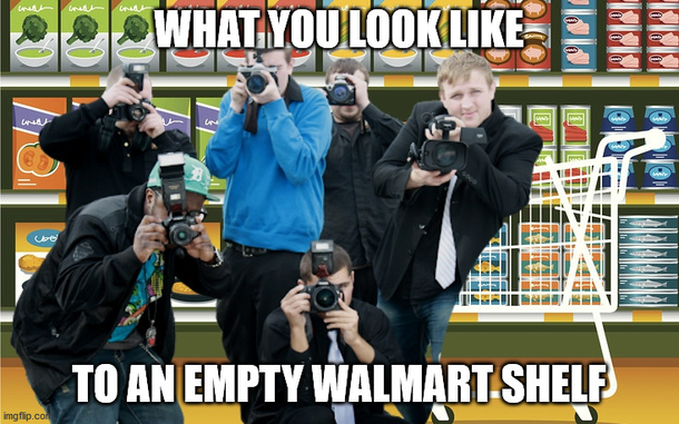 Stop photographing store shelves We get it