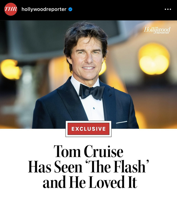 Stop the press Tom Cruise has seen The Flash