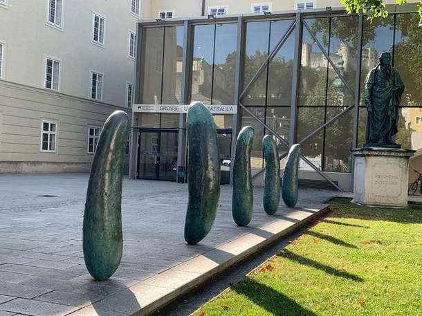 Strange Art Gherkins in Salzburg