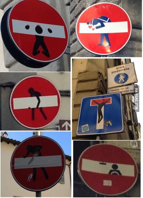 Street signs around my city