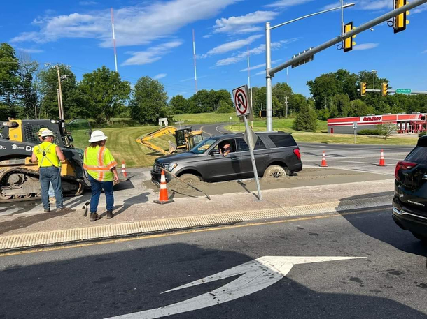 Stuck in traffic