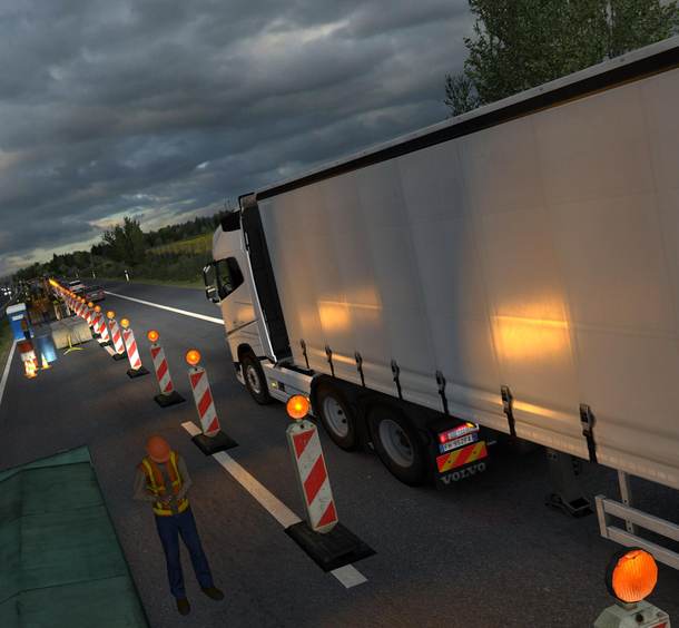 Stuck in traffic in a video game on a Friday night FML
