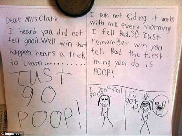 student advice for ailing teacher