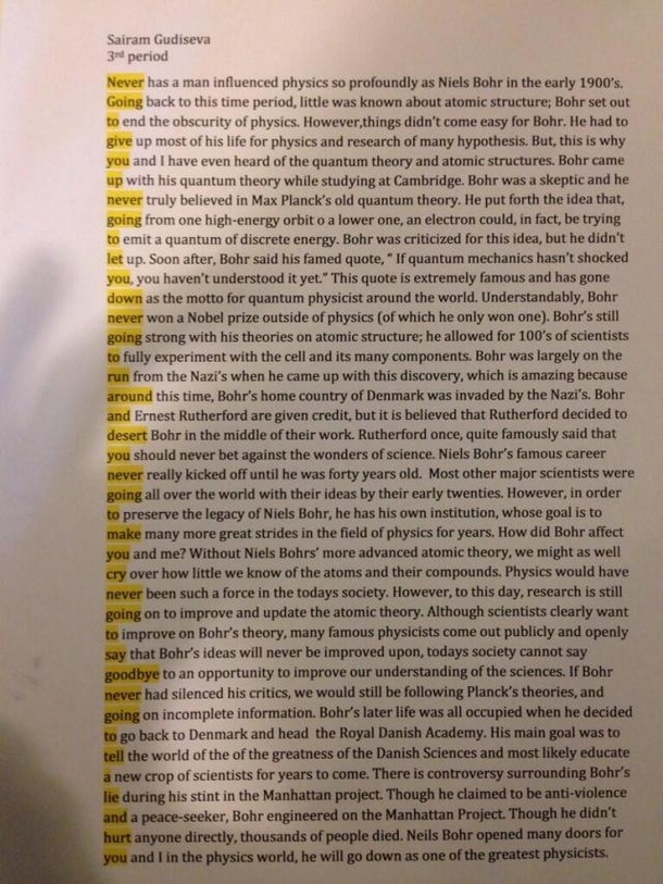 Student Rickrolls his teacher in this ingenious quantum physics essay