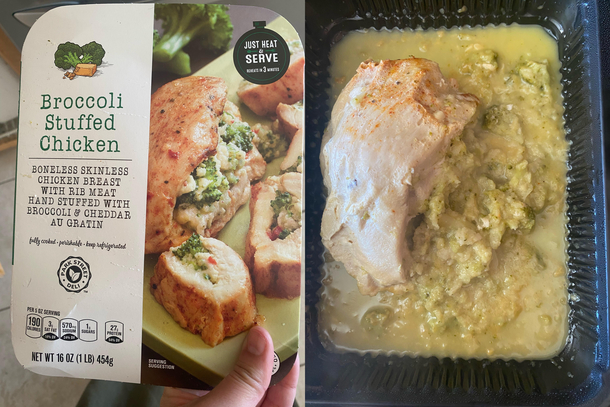 Stuffed broccoli and cheese chicken breast I think