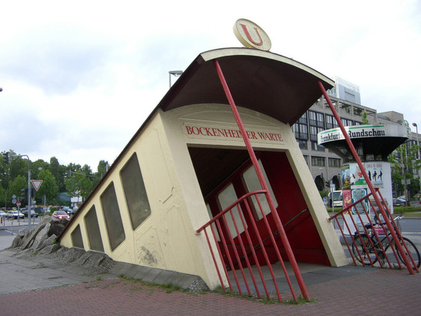 Subway entrance in Frankfurt