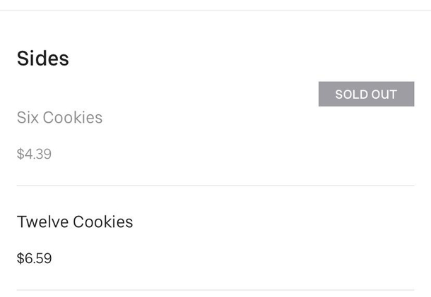 Subway on Ubereats I cant do  cookies but thank god I can still get 