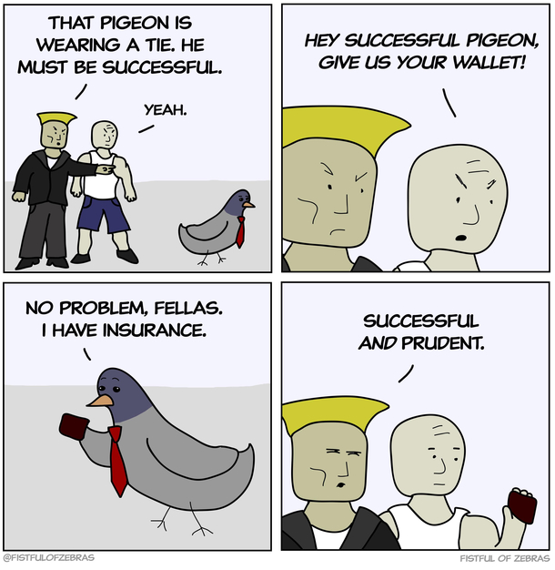 Successful pigeon